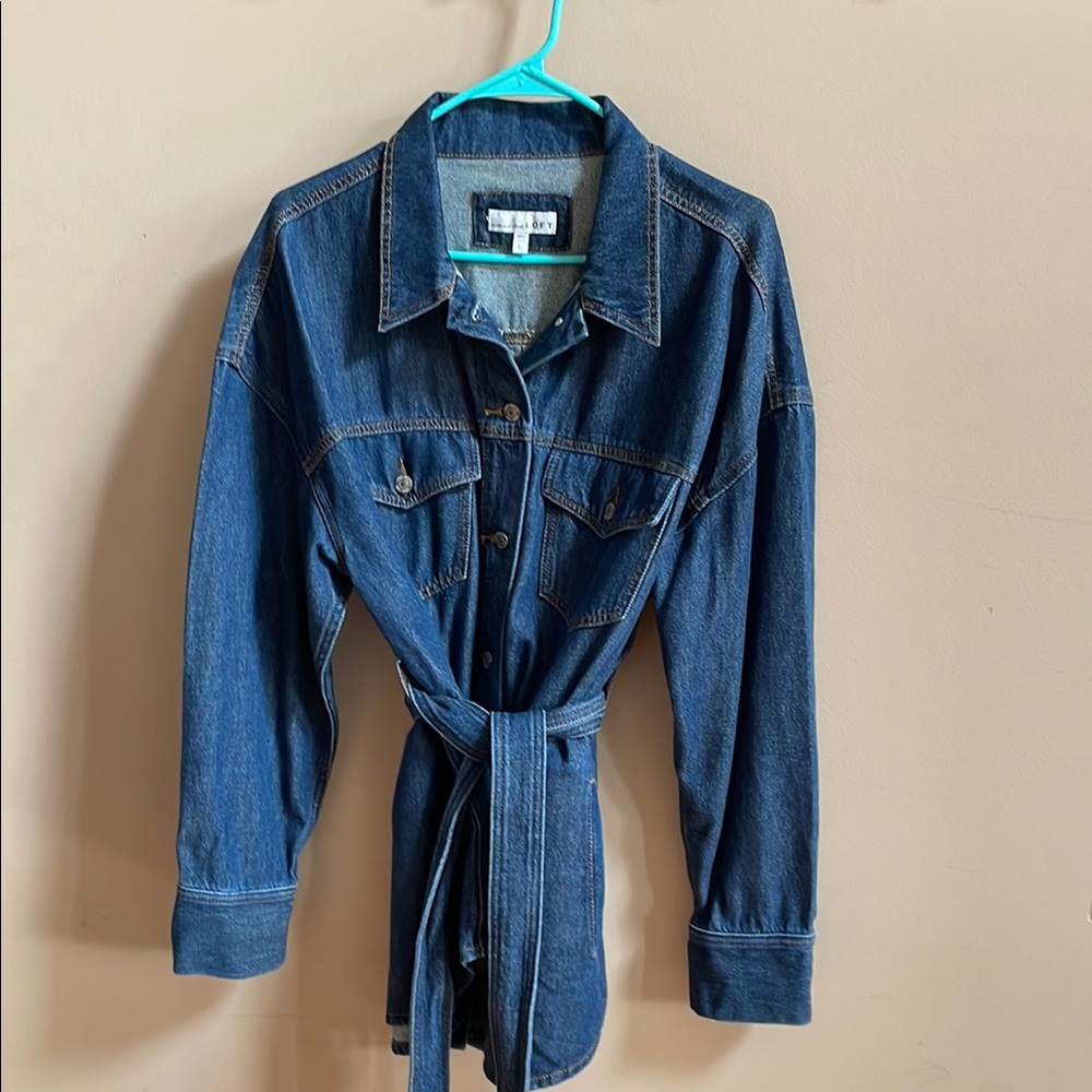 LOFT Blue Jean shirt Jacket Classic Denim Style NWOT